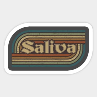 saliva vintage stripes Sticker